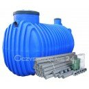 OCZYSZCZALNIA DWUKOMOROWA EKO PLUS 4000 L 60mb DRENAŻ