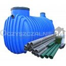 OCZYSZCZALNIA EKO PLUS 4000L 36 mb DRENAŻ